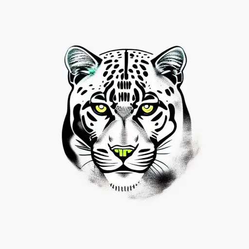 Panther tattoo design idea