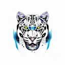 Panther tattoo design idea