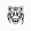 Panther tattoo design idea