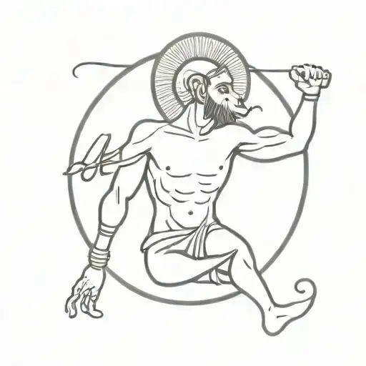 Aries, Boxing, Knowledge, Stoicism, Hindu tattoo design idea