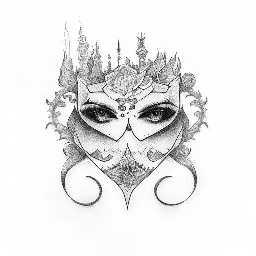 coffin  tattoo design idea