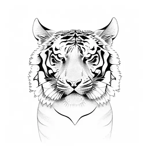 Tiger tattoo design idea