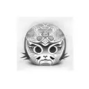 daruma tattoo design idea