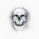 skull ups tattoo design idea
