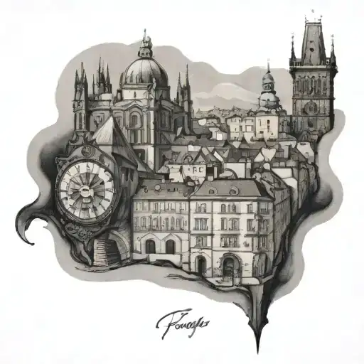 prague tattoo design idea