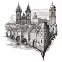 prague tattoo design idea