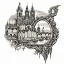 prague tattoo design idea