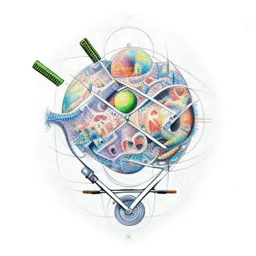 math bike tattoo design idea