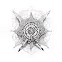 math bicicle tattoo design idea