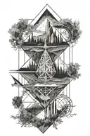 lotr and development skills and nature tattoo design idea