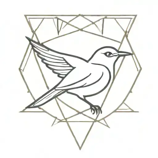 v-shaped bird glyphs and incorporate a nod to golf tattoo design idea
