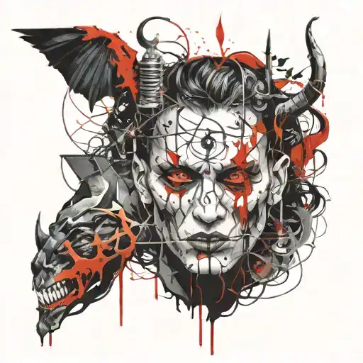 Do not be grateful to the path taught by the devil tattoo design idea