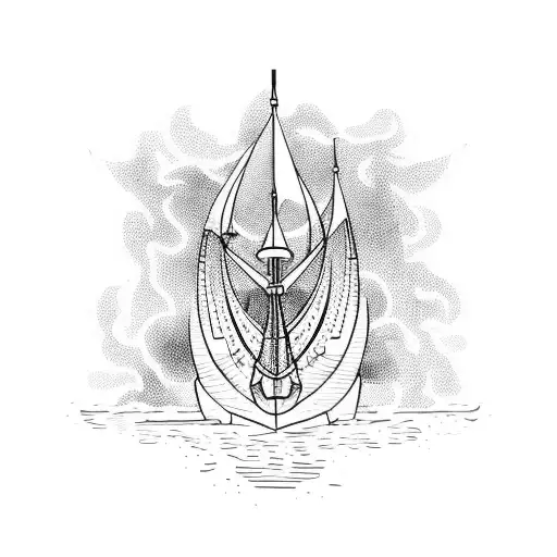 burn the boats tattoo design idea