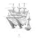 burn the boats tattoo design idea