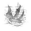burn the boats tattoo design idea