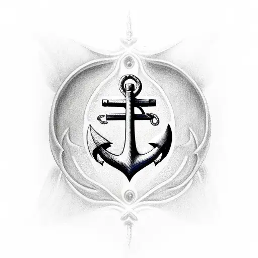 anchor with wings tattoo design idea