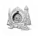hobbit hole tattoo design idea