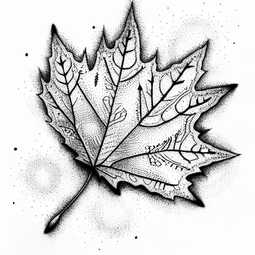 Maple Leaf tattoo design idea