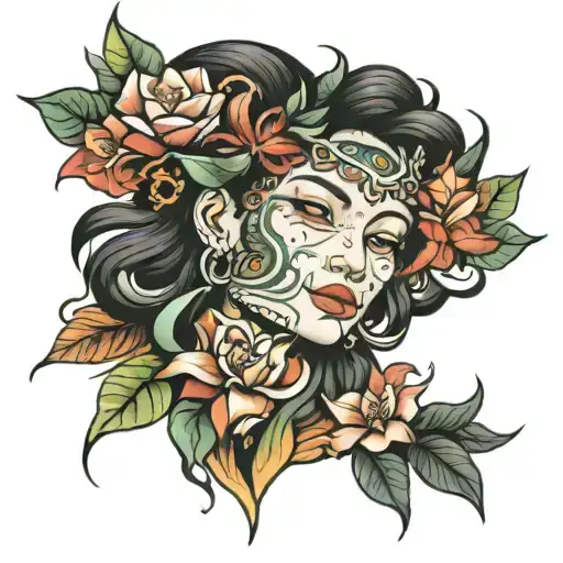 Ayahuasca mother tattoo design idea