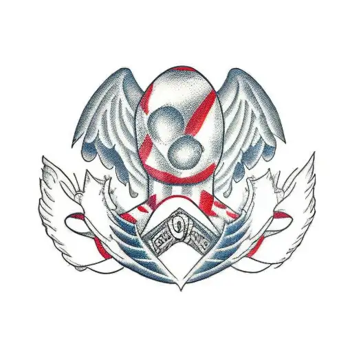 guantes de boxeo con alas tattoo design idea