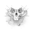 engineering with bikes and computers tattoo design idea