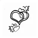 love relationship tattoo design idea