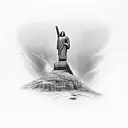 jiu-jítsu And Cristo redentor tattoo design idea