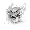 jiu-jítsu luta  tattoo design idea