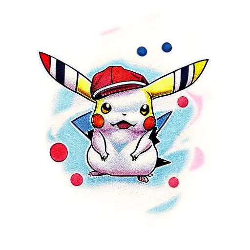 pikachu tattoo design idea