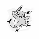 pikachu tattoo design idea