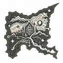Skyrim Map Marker tattoo design idea