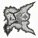 Skyrim Map Marker tattoo design idea