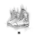 skating rink tattoo design idea