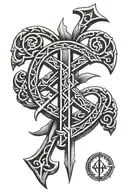 nordic rune for eternal love tattoo design idea
