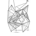 paper boat tattoo design idea