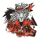 sexy cowgirl leopard print tattoo design idea