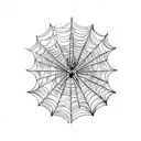 Spider Web tattoo design idea