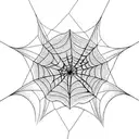 Spider Web tattoo design idea