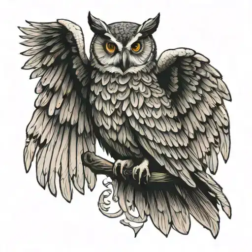 How about a tattoo of an owl with its wings spread wide, holding a scale in its talons? The owl symbolizes wisdom and in tattoo design idea