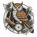 How about a tattoo of an owl with its wings spread wide, holding a scale in its talons? The owl symbolizes wisdom and in tattoo design idea