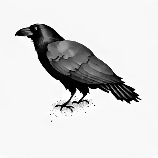 crow alexis on fire tattoo design idea