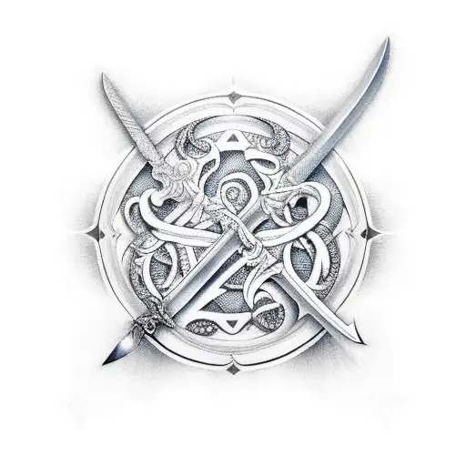 Sword tattoo design idea