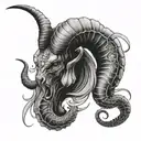 Aries Scorpio  tattoo design idea