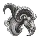 Aries Scorpio  tattoo design idea