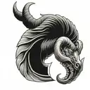 Aries Scorpio  tattoo design idea