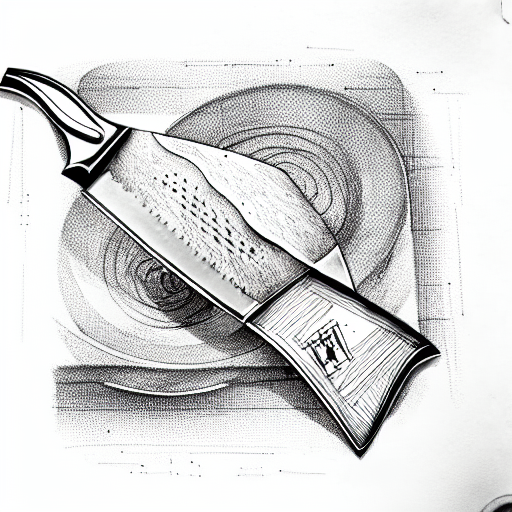 chef knife  tattoo design idea