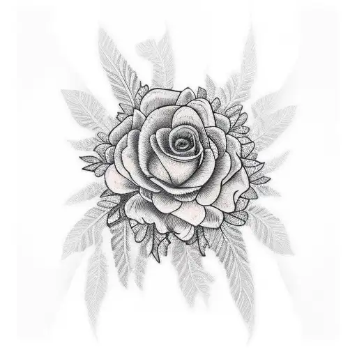Filler tattoo on shoulder flower of live pattern between leaves tattoo design idea