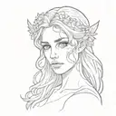 Angel Face tattoo design idea