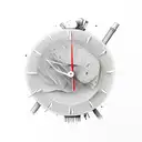 clock melting  tattoo design idea