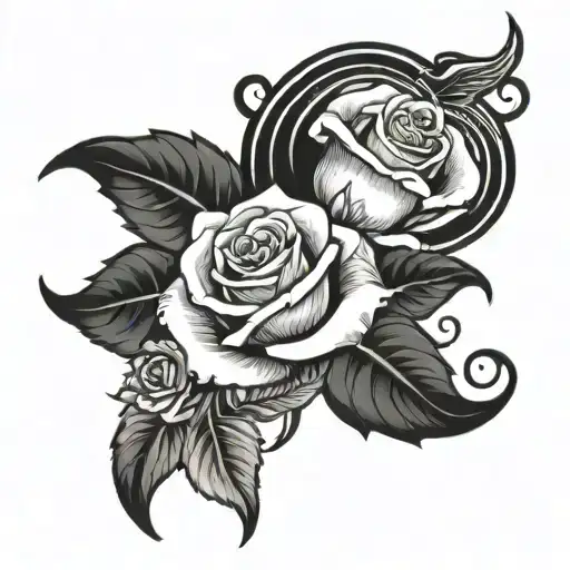 roses names graveyard 757 area code tattoo design idea